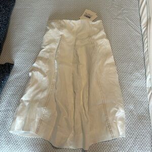 DISSH LINEN WHITE DRESS